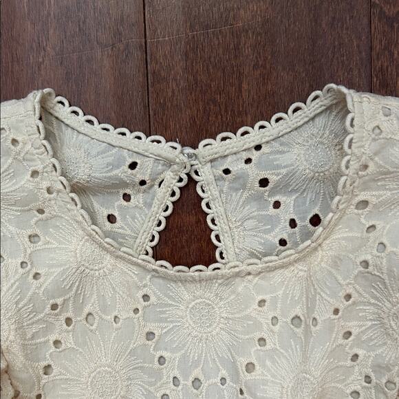 Happy x Nature Kate Hudson Daisy Eyelet Romper, Size 2 - Picture 5 of 16